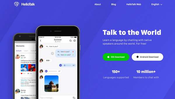 دانلود HelloTalk — Chat, Speak & Learn Foreign Languages برنامه آموزش زبان