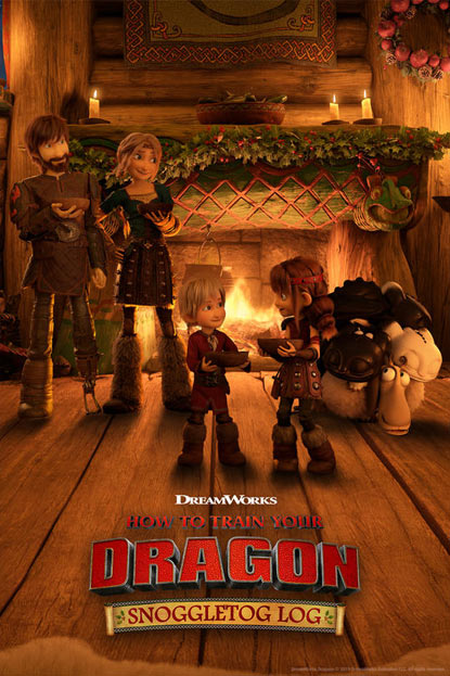 دانلود انیمیشن How To Train Your Dragon Snoggletog Log 2019 دوبله فارسی